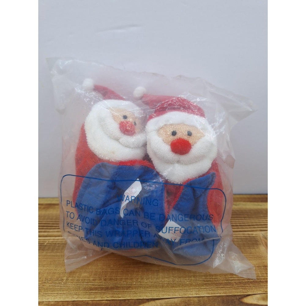 Vtg 1997 Christmas‎ Around the World House of Lloyd Infant Baby Santa Booties